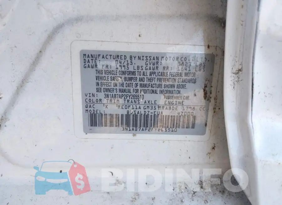 3N1AB7AP2FY265510 Photo# 9