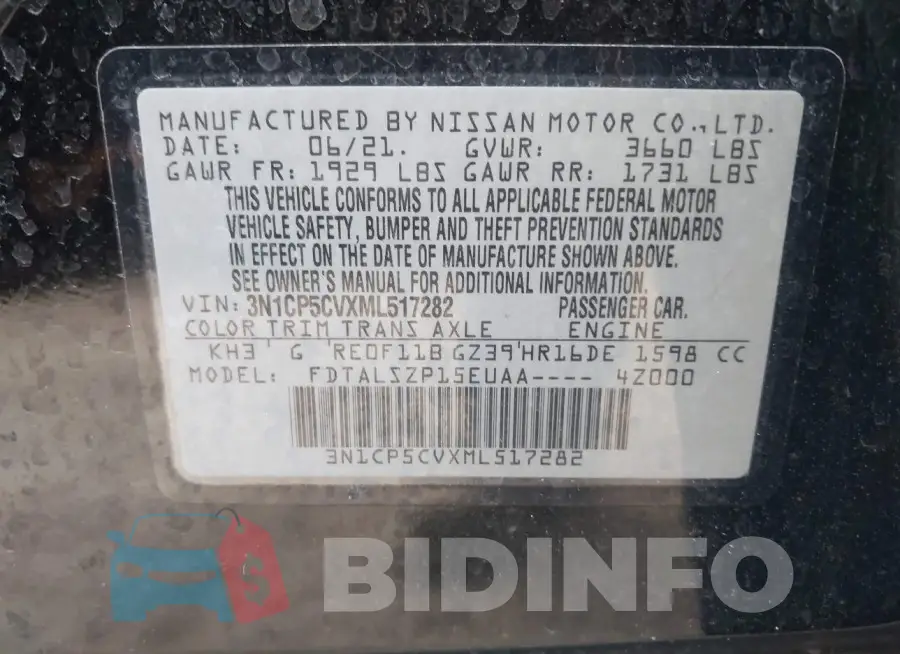 3N1CP5CVXML517282 Photo# 9