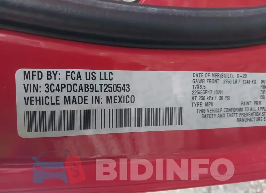 3C4PDCAB9LT250543 Photo# 9