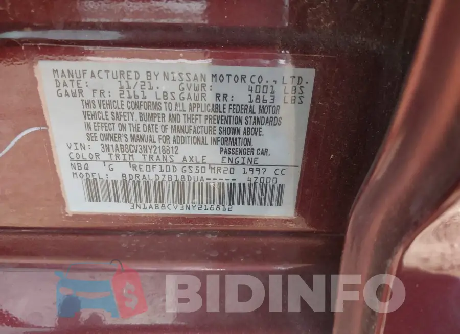 3N1AB8CV3NY218812 Photo# 9