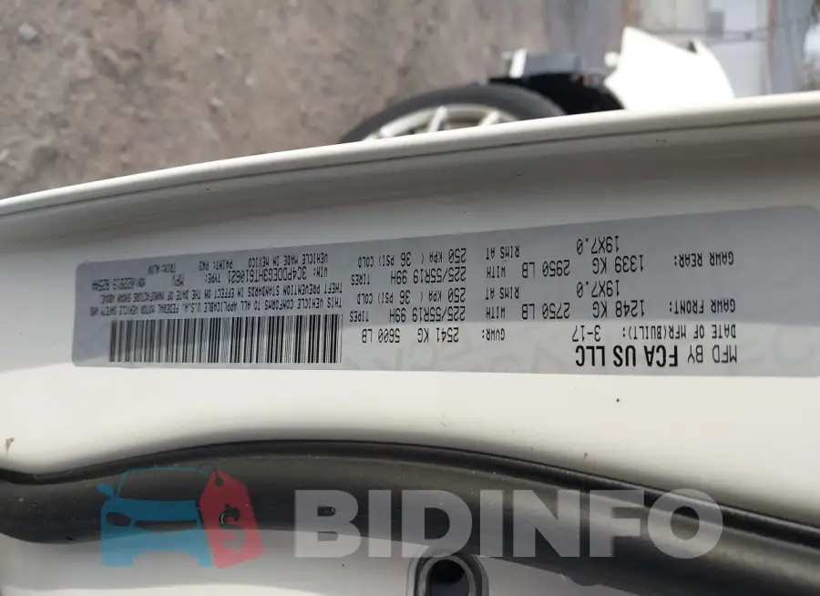 3C4PDDEG3HT610621 Photo# 9