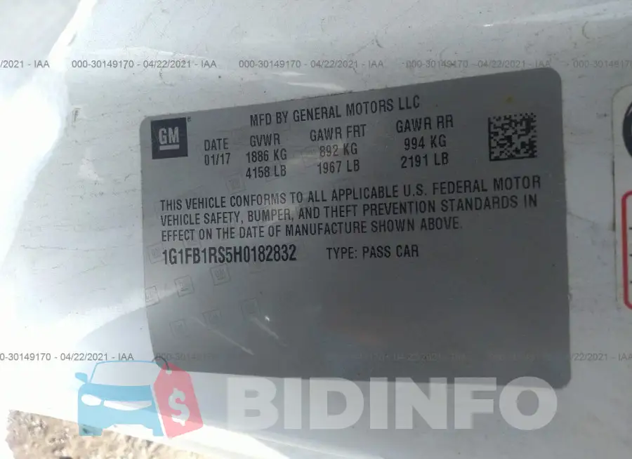 1G1FB1RS5H0182832 Photo# 9