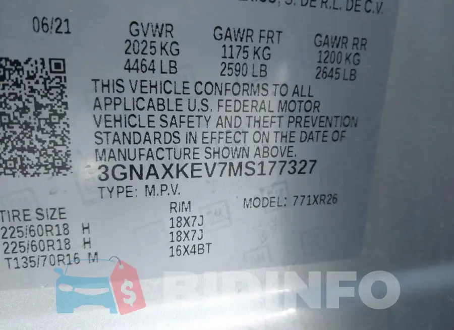 3GNAXKEV7MS177327 Photo# 9