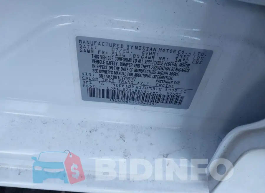 3N1AB8BV1LY263147 Photo# 9