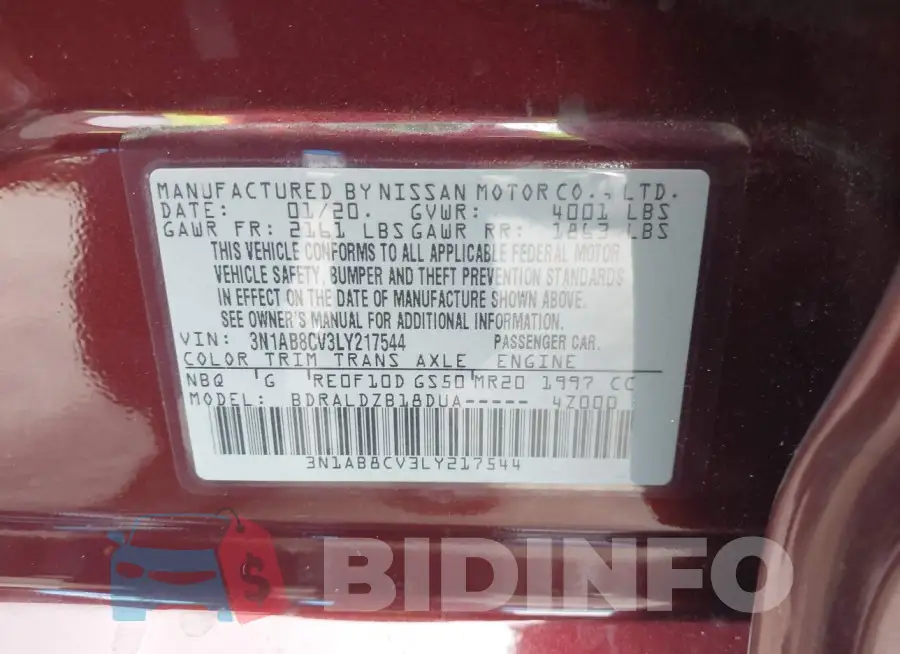 3N1AB8CV3LY217544 Photo# 9