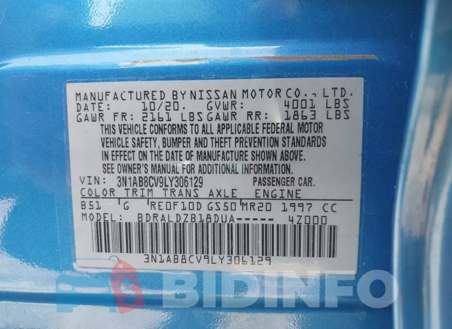 3N1AB8CV9LY306129 Photo# 9