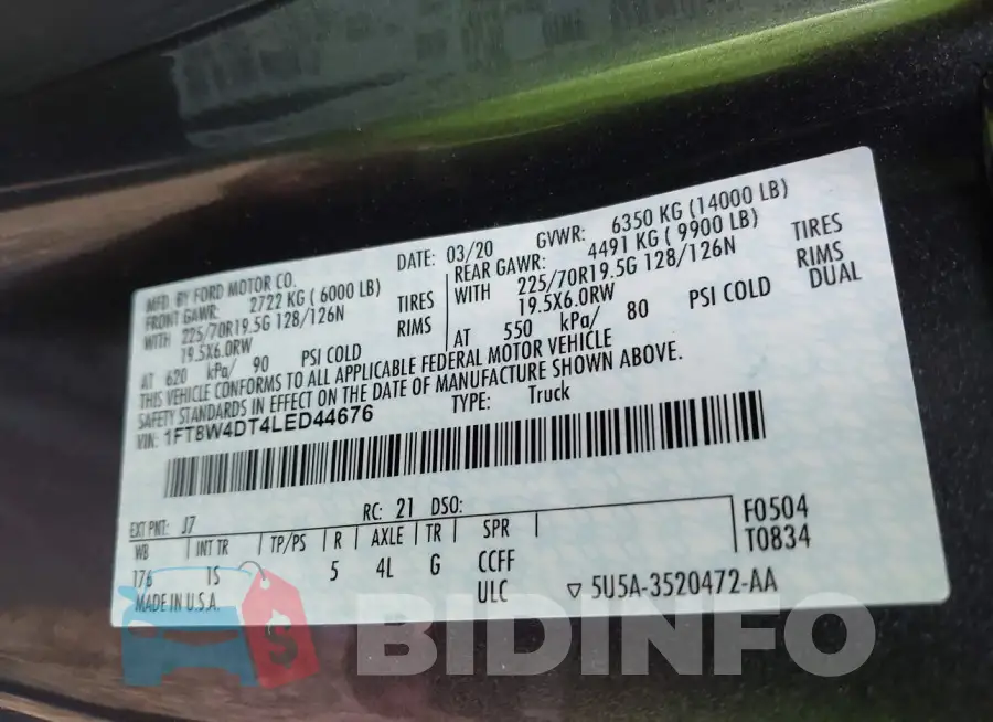 1FT8W4DT4LED44676 Photo# 9