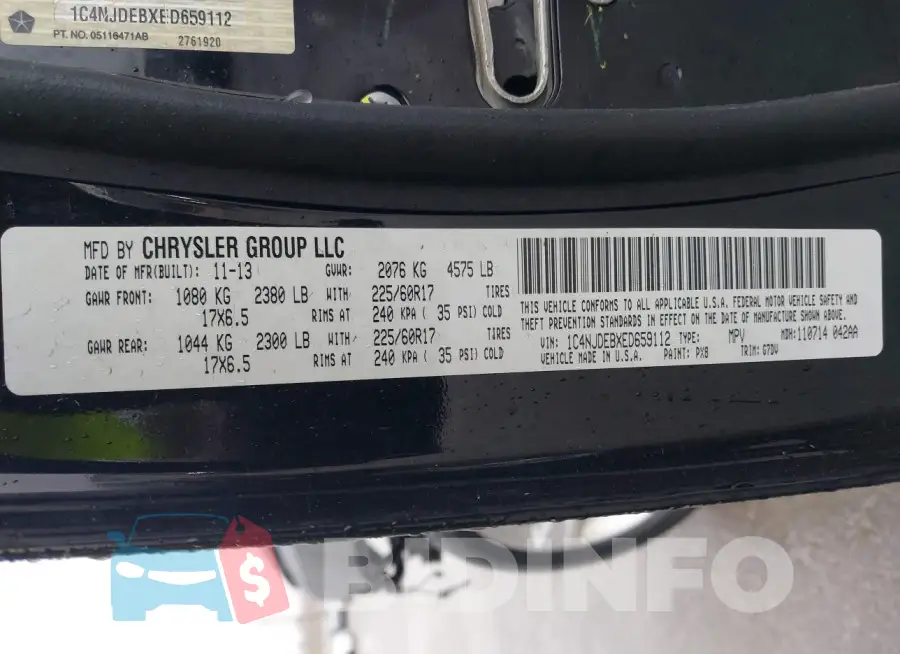 1C4NJDEBXED659112 Photo# 9