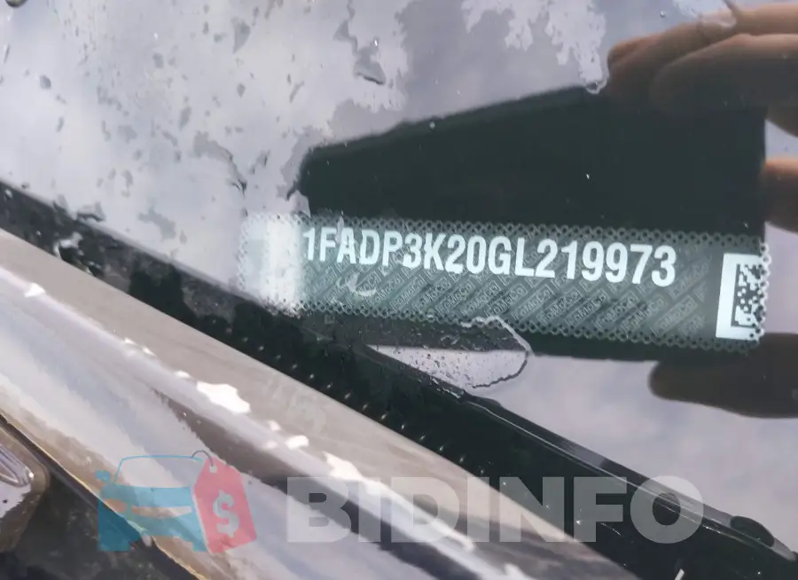1FADP3K20GL219973 Photo# 9