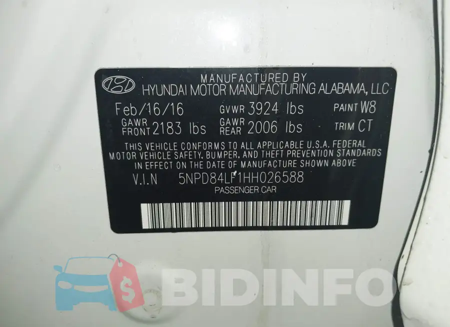 5NPD84LF1HH026588 Photo# 9