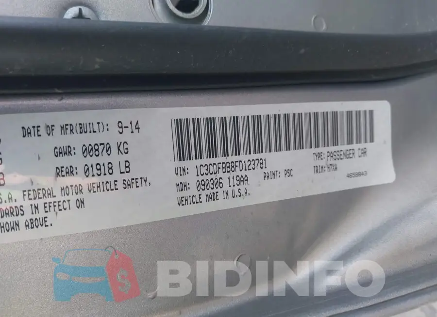 1C3CDFBB8FD123781 Photo# 9