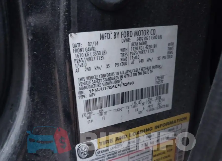 1FMJU1G56EEF52690 Photo# 9
