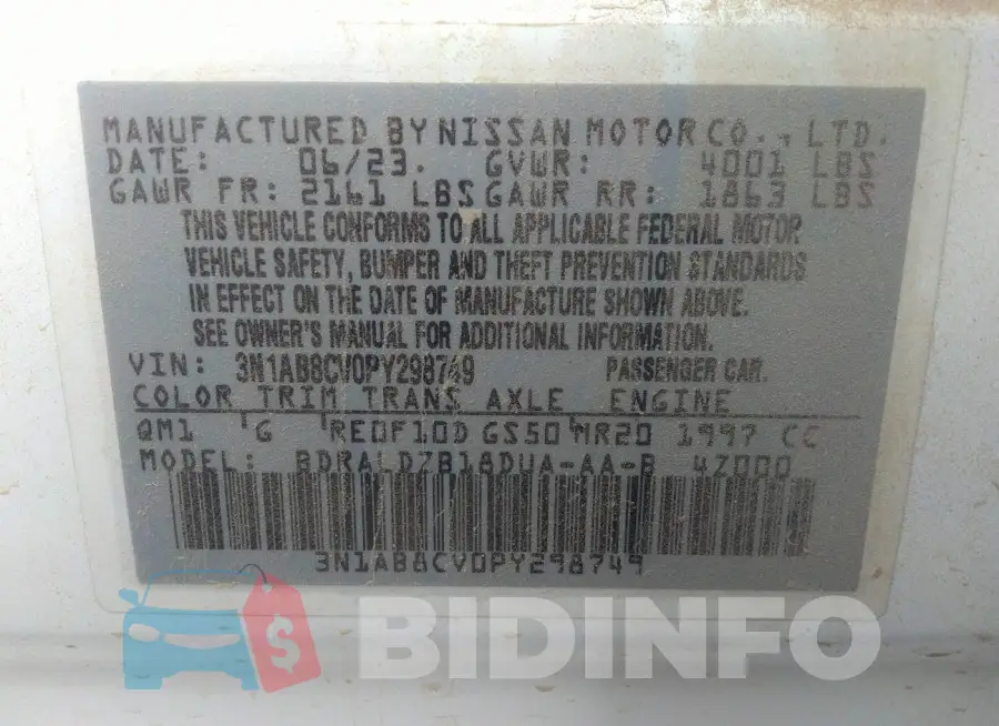 3N1AB8CV0PY298749 Photo# 9