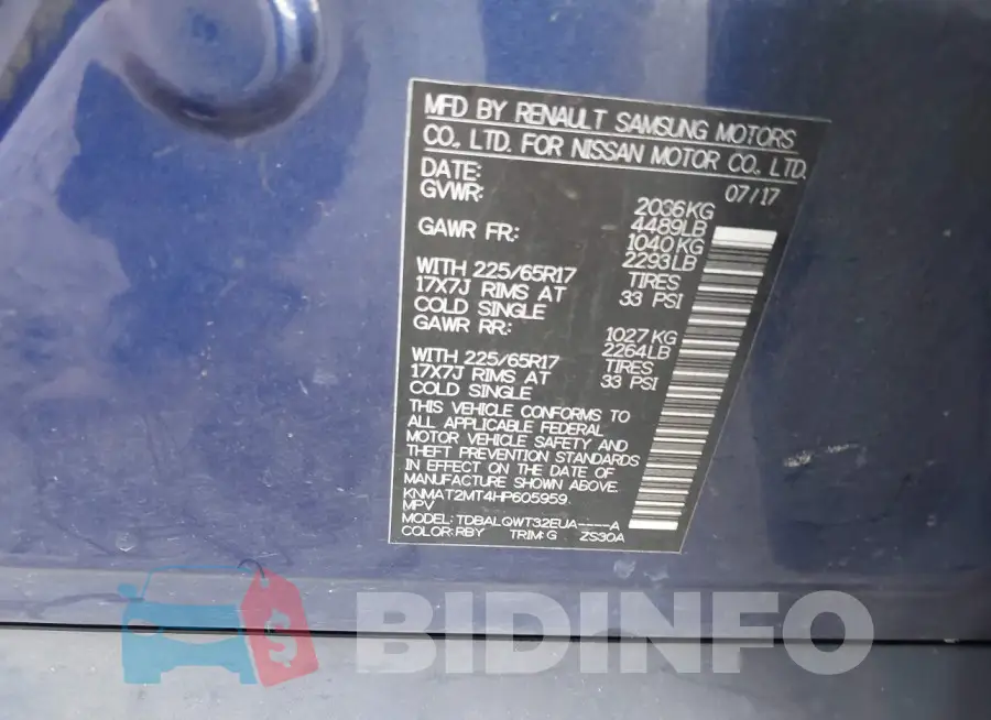KNMAT2MT4HP605959 Photo# 9