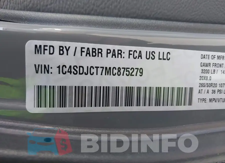 1C4SDJCT7MC875279 Photo# 9