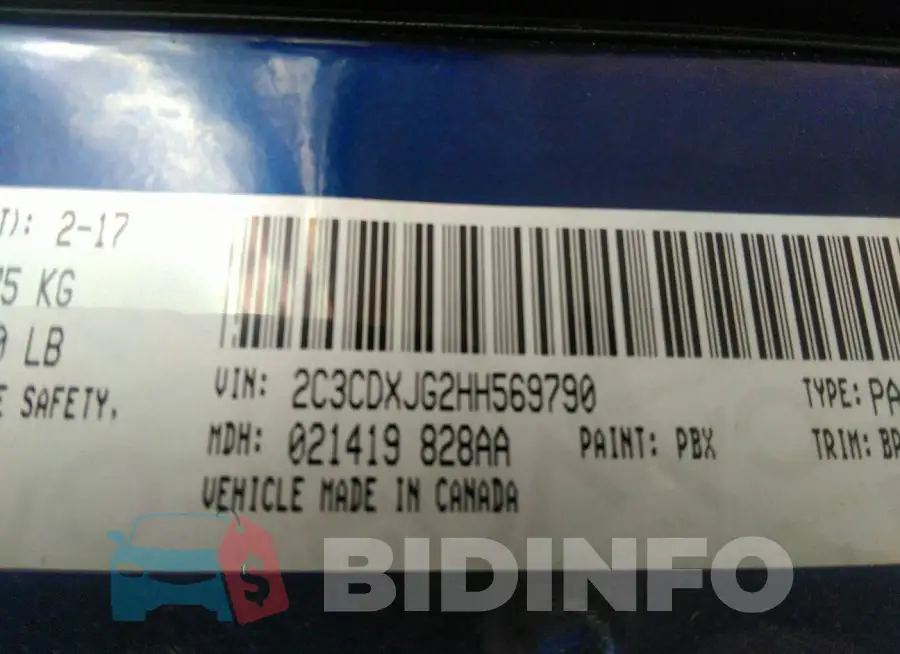 2C3CDXJG2HH569790 Photo# 9