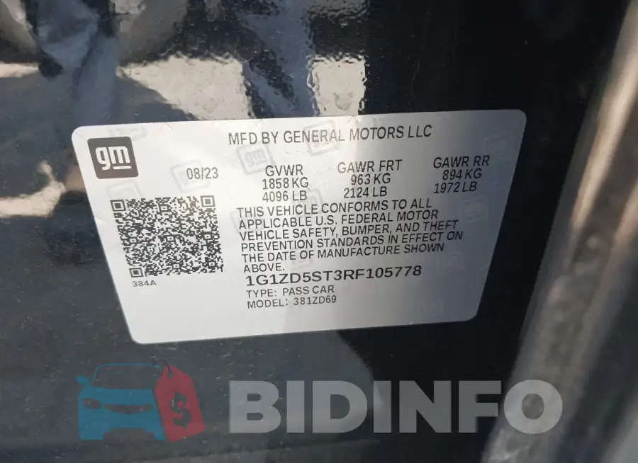 1G1ZD5ST3RF105778 Photo# 9