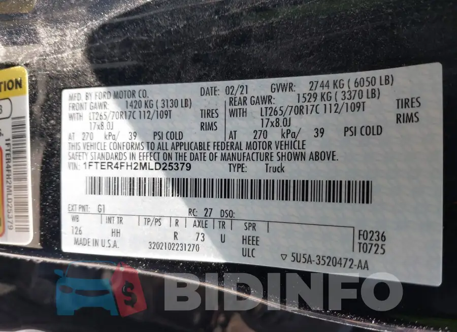 1FTER4FH2MLD25379 Photo# 9