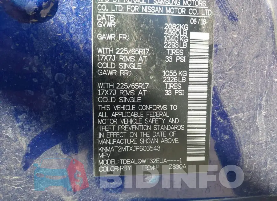KNMAT2MTXJP603543 Photo# 9
