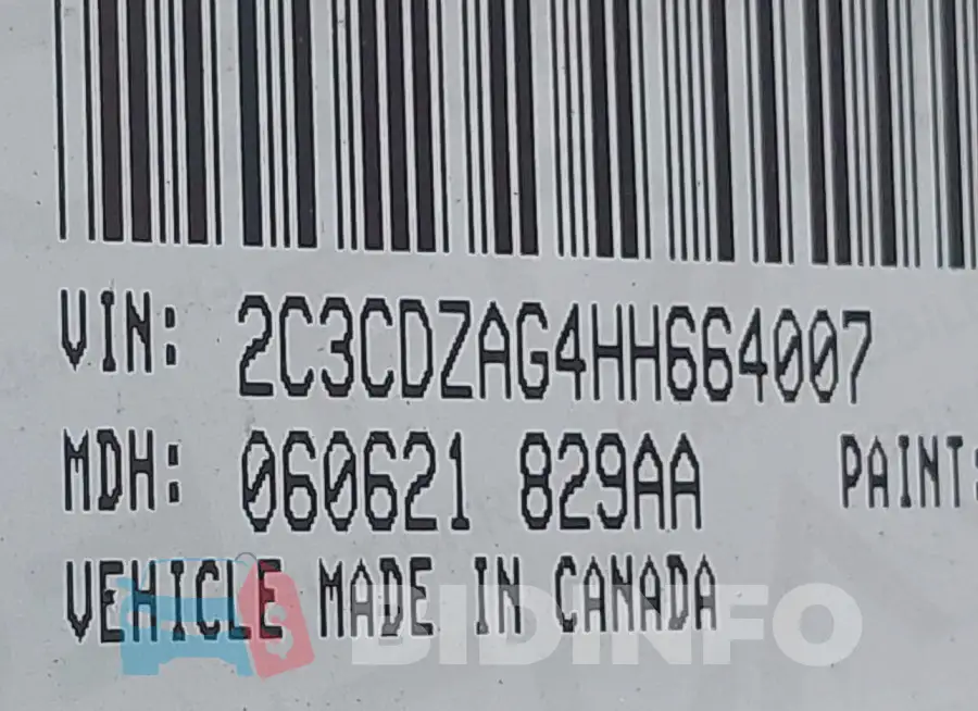 2C3CDZAG4HH664007 Photo# 9