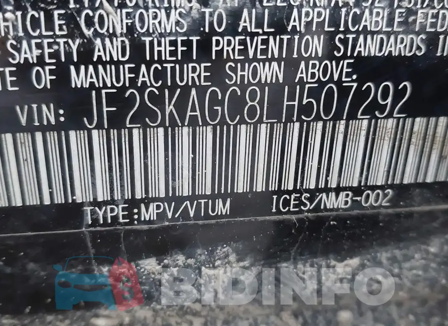 JF2SKAGC8LH507292 Photo# 9