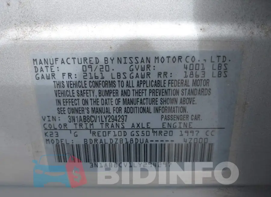 3N1AB8CV1LY294297 Photo# 9