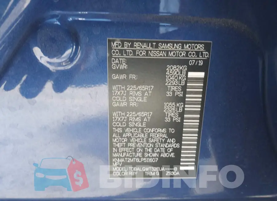 KNMAT2MT6LP511607 Photo# 9