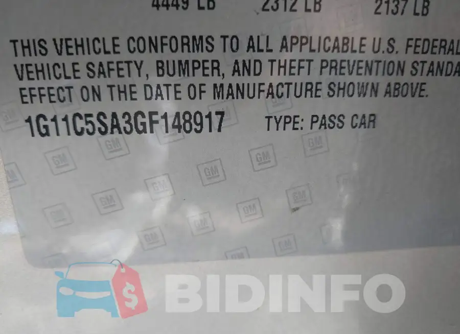 1G11C5SA3GF148917 Photo# 9