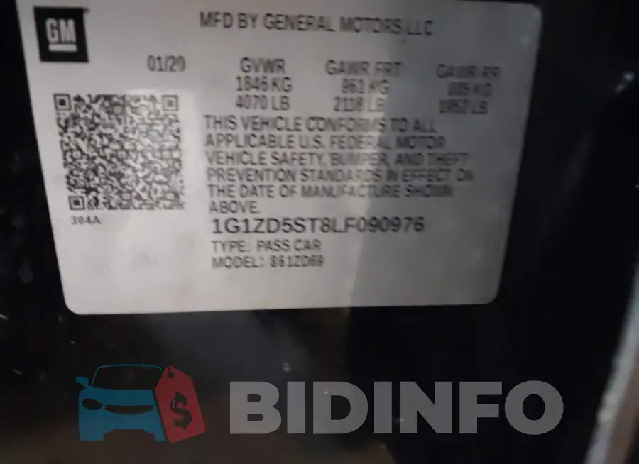 1G1ZD5ST8LF090976 Photo# 9