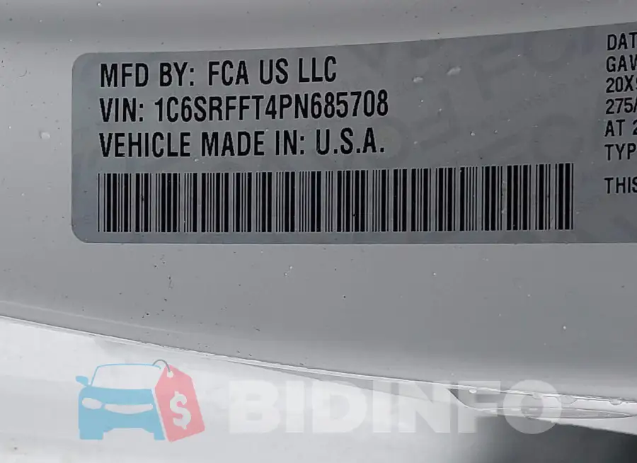 1C6SRFFT4PN685708 Photo# 9