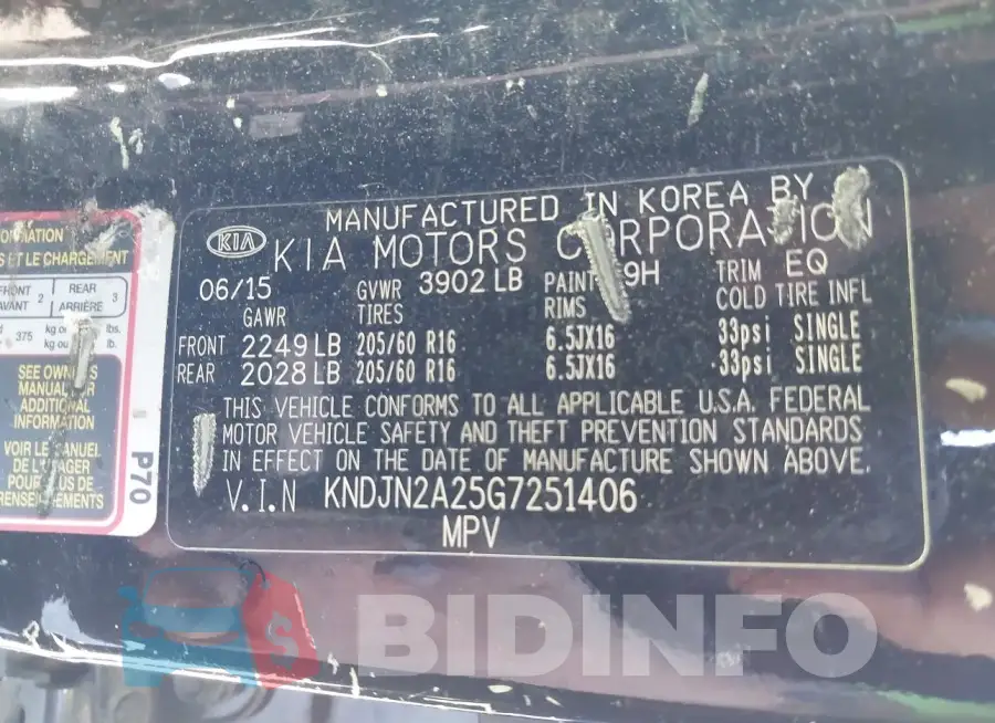 KNDJN2A25G7251406 Photo# 9