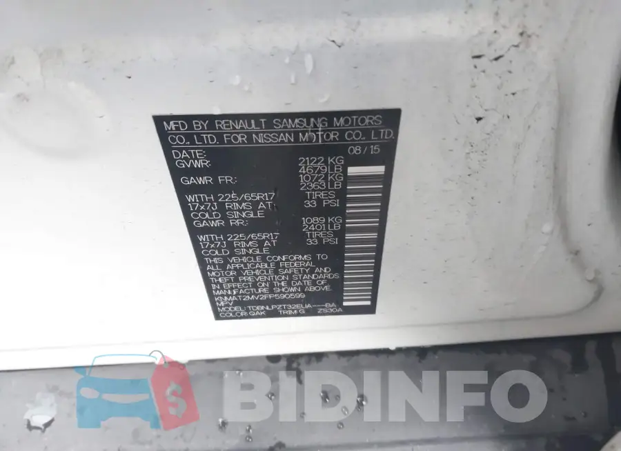KNMAT2MV2FP590599 Photo# 9