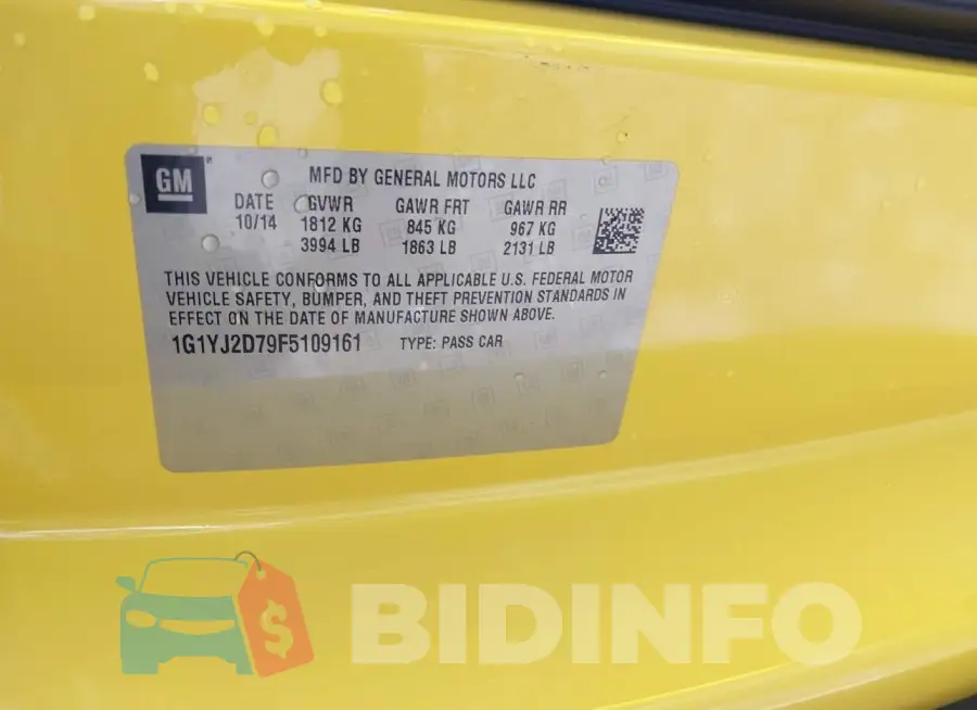 1G1YJ2D79F5109161 Photo# 9