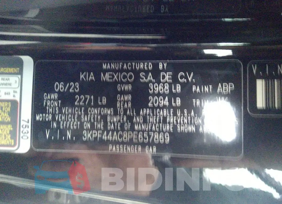 3KPF44AC8PE657869 Photo# 9