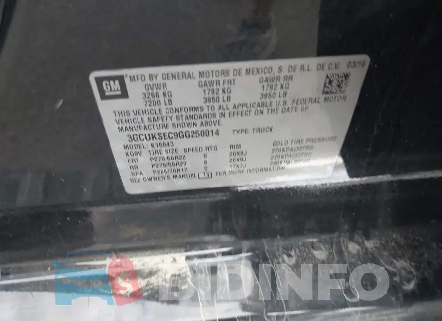 3GCUKSEC9GG250014 Photo# 9