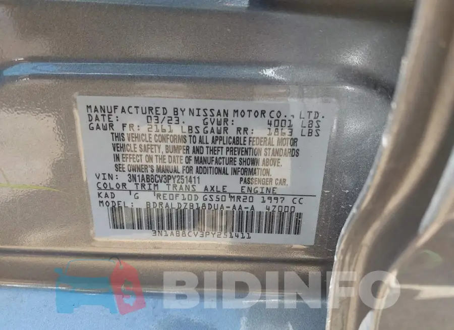 3N1AB8CV3PY251411 Photo# 9