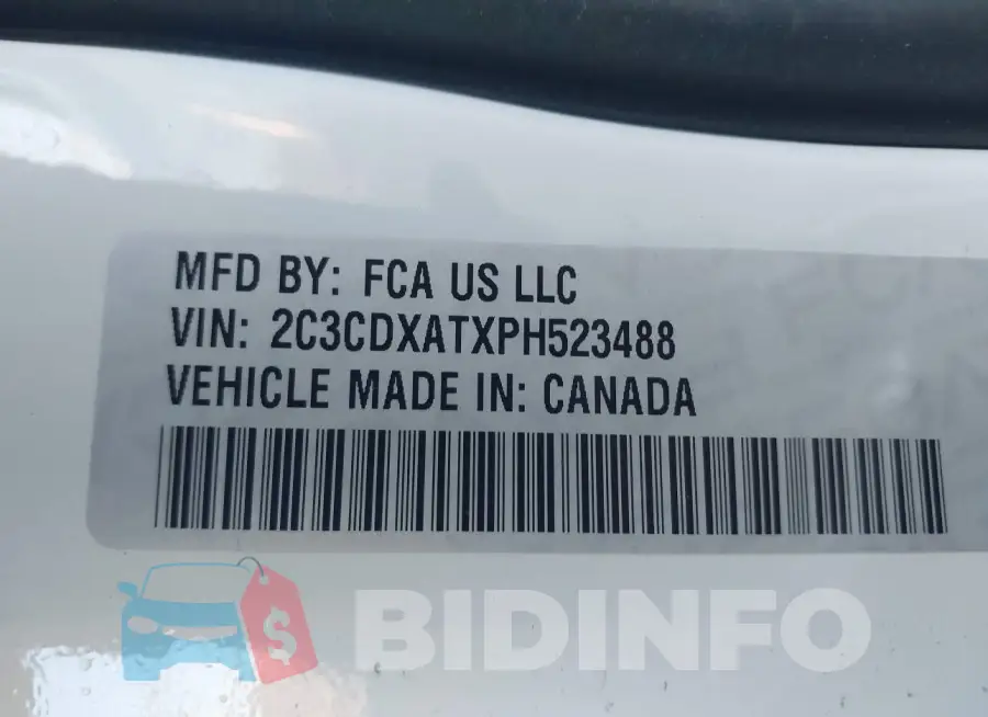 2C3CDXATXPH523488 Photo# 9