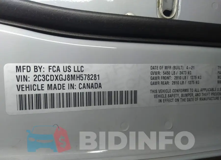 2C3CDXGJ8MH578281 Photo# 9
