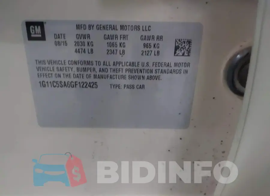 1G11C5SA6GF122425 Photo# 9