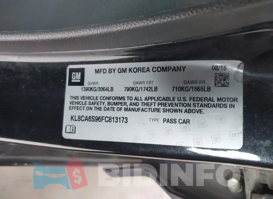 KL8CA6S96FC813173 Photo# 9