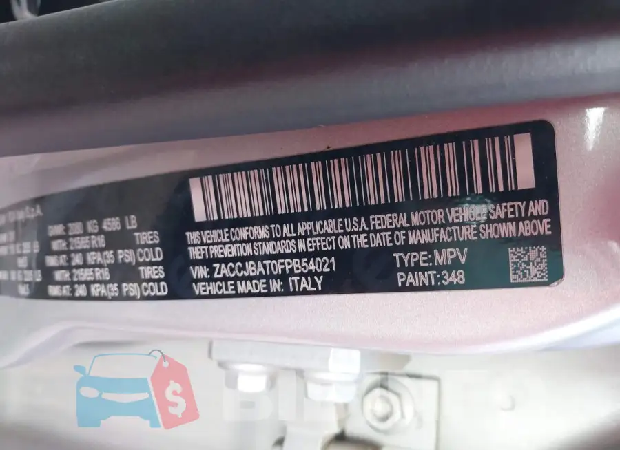 ZACCJBAT0FPB54021 Photo# 9