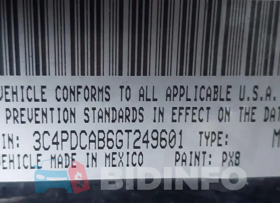 3C4PDCAB6GT249601 Photo# 9