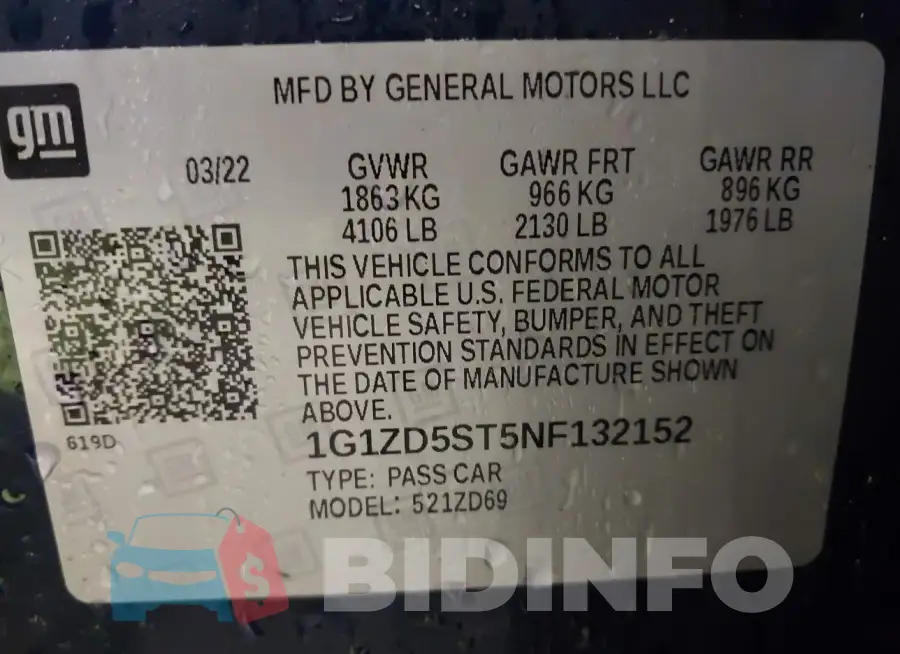 1G1ZD5ST5NF132152 Photo# 9