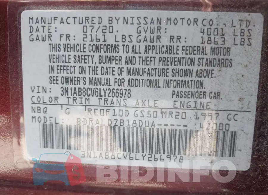 3N1AB8CV6LY266978 Photo# 9