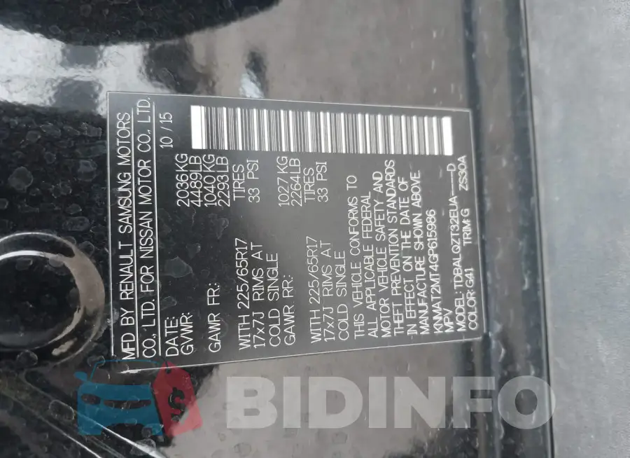 KNMAT2MT4GP615986 Photo# 9