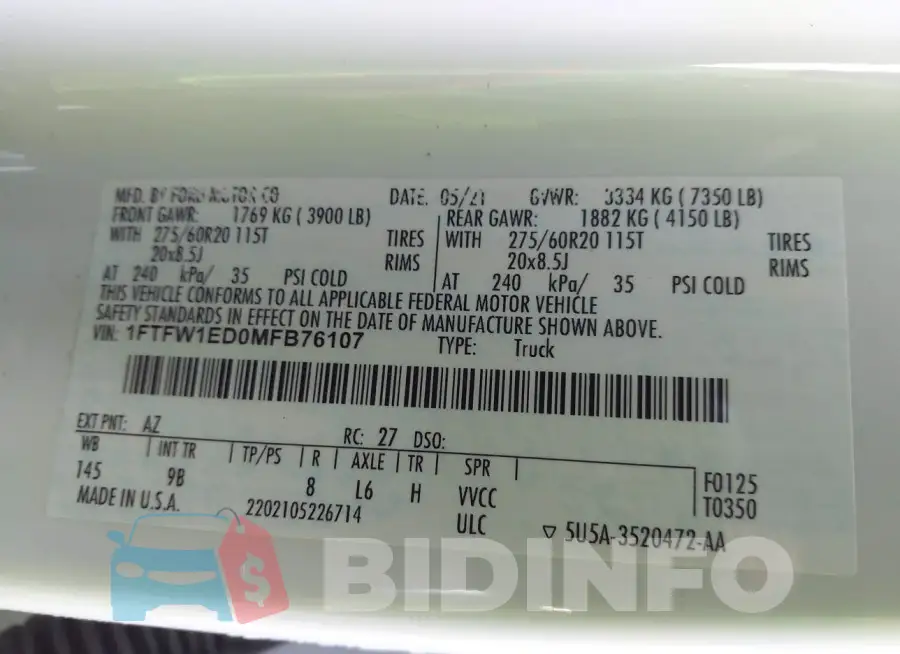 1FTFW1ED0MFB76107 Photo# 9