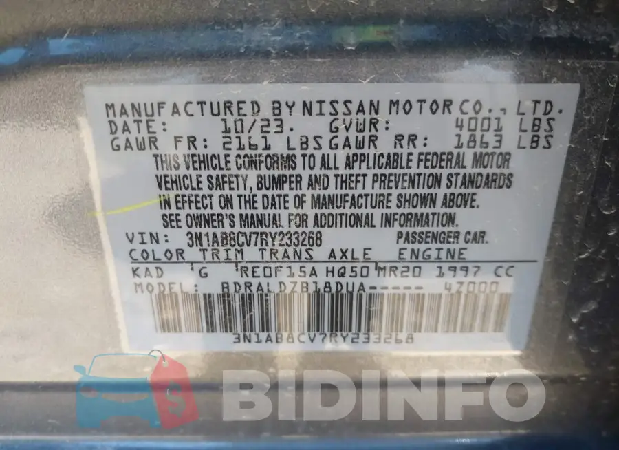 3N1AB8CV7RY233268 Photo# 9