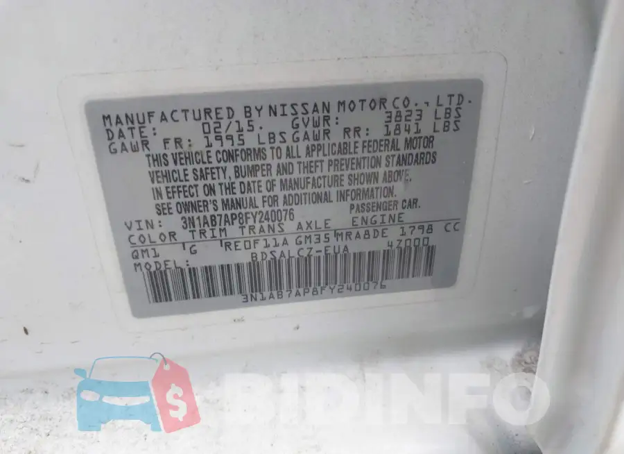 3N1AB7AP8FY240076 Photo# 9