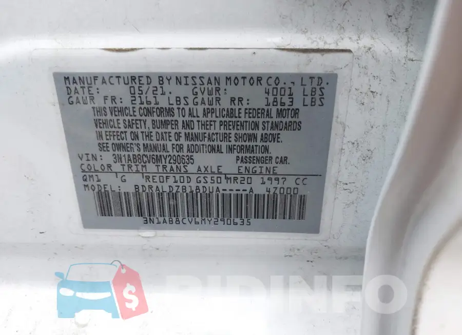 3N1AB8CV6MY290635 Photo# 9