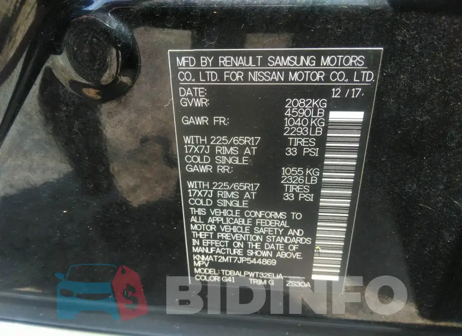 KNMAT2MT7JP544869 Photo# 9
